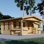 Premium Blockbohlenhaus IRIS (66 mm) 26 m²