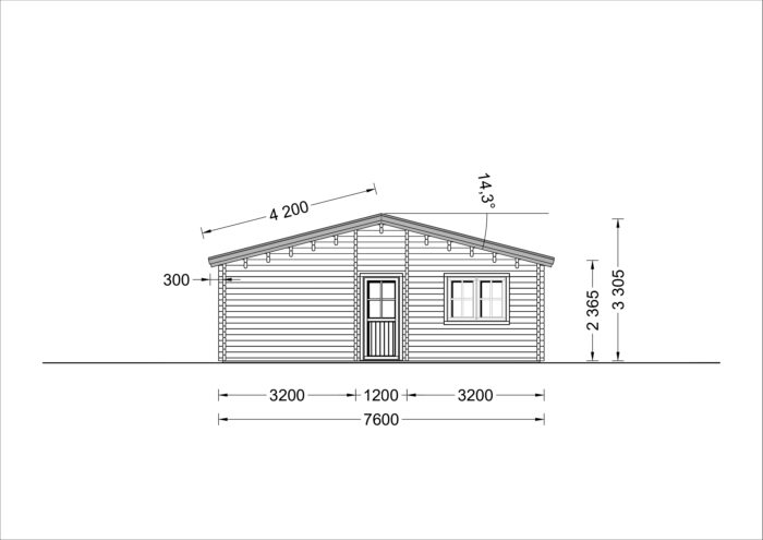 Blockbohlenhaus LIENZ (66 mm) 103 m² – Bild 8