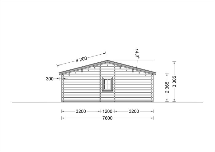 Blockbohlenhaus LIENZ (66 mm) 103 m² – Bild 10