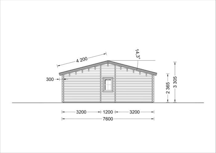 Blockbohlenhaus LIENZ (66 mm) 103 m²