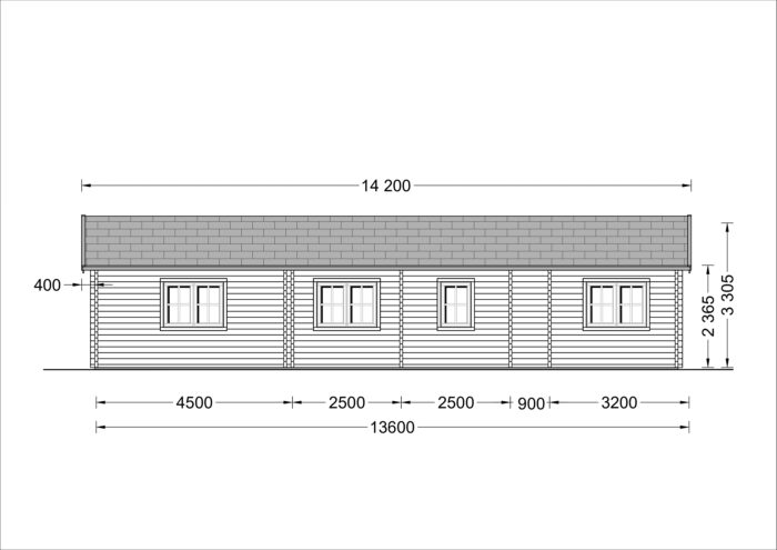 Blockbohlenhaus LIENZ (66 mm) 103 m² – Bild 6