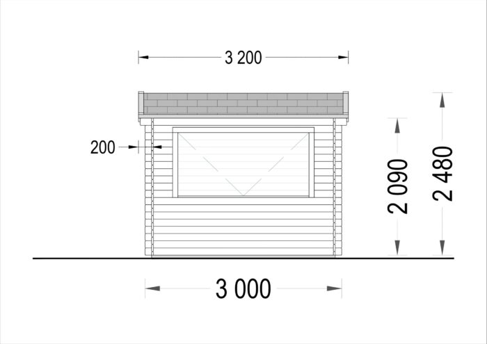 Verkaufsstand (28mm), 3x3m, 9m²