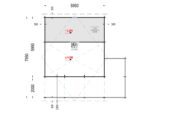 Blockbohlenhaus Innsbruck (44 mm) 36 m² mit 14 m² Schlafboden – Bild 10