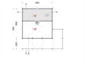 Blockbohlenhaus Innsbruck (44 mm) 36 m² mit 14 m² Schlafboden – Bild 7