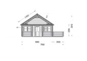 Blockbohlenhaus Innsbruck (44 mm) 36 m² mit 14 m² Schlafboden – Bild 11
