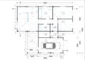 Blockbohlenhaus SEEFELD (66 mm) · 105 m² · mit Pultdach – Bild 12
