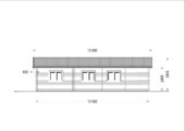 Blockbohlenhaus SEEFELD (66 mm) · 105 m² · mit Pultdach – Bild 10