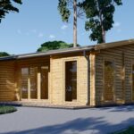 Blockbohlenhaus FELDKIRCH (44 mm), 56 m²