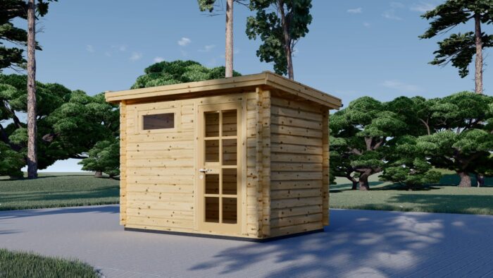 Gartenhaus aus Holz Kit (28mm), 3x2m, 6m²