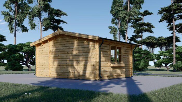 Gartenhaus NELE (44mm), 5x5m, 25m²