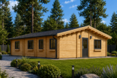 Blockbohlenhaus Bernau auch als Wohnhaus verfügbar