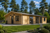 Blockbohlenhaus BERNAU (Isoliert, 44+44 mm) · 103 m²
