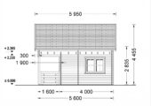 Blockbohlenhaus Tirol mit Schlafboden und Terrasse, 20 m² + 8 m² – Bild 8