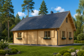 Blockbohlenhaus ERNI (44+44 mm) · Isoliert · ca. 70 m² – Bild 3