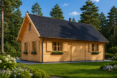 Blockbohlenhaus ERNI (44+44 mm) · Isoliert · ca. 70 m² – Bild 4