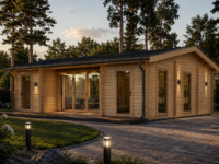 Blockbohlenhaus FELDKIRCH mit 56 m² Wohnfläche