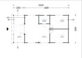Blockbohlenhaus HANNES 42 m² + 10 m² Terrasse – Bild 8