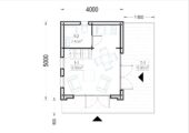 Blockbohlenhaus SANDRA (44mm + Holzverschalung), 20m² – Bild 8