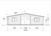 Premium Blockbohlenhaus FRITZ (44+44 mm · Extra Isoliert) · 60 m² – Bild 8