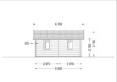 Blockbohlenhaus FRITZ (44+44mm) 60m² Isoliert – Bild 9