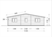 Premium Blockbohlenhaus FRITZ (44+44 mm · Extra Isoliert) · 60 m² – Bild 6