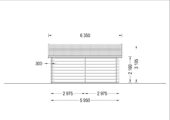 Blockbohlenhaus FRITZ (44+44mm) 60m² Isoliert – Bild 6