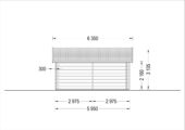 Premium Blockbohlenhaus FRITZ (44+44 mm · Extra Isoliert) · 60 m² – Bild 10