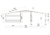 Blockbohlenhaus FRITZ (44+44mm) 60m² Isoliert – Bild 7