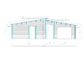 Blockbohlenhaus SEEFELD (66 mm) · 105 m² · mit Pultdach – Bild 9