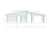 Blockbohlenhaus SEEFELD (66 mm) · 105 m² · mit Pultdach – Bild 9