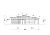 Blockbohlenhaus SEEFELD (66 mm) · 105 m² · mit Pultdach – Bild 7