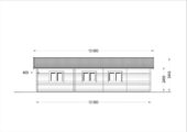 Blockbohlenhaus SEEFELD (66 mm) · 105 m² · mit Pultdach – Bild 8