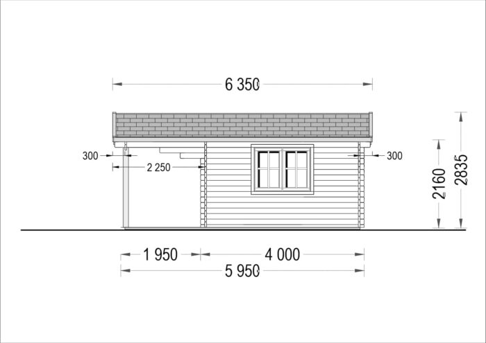 Gartenhaus KLAUS 6x6m, 36m²