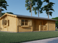 Blockbohlenhaus ULRICH (44+44 mm) · 70 m² · Extra Isoliert