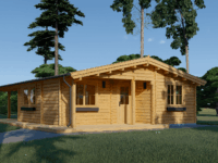 Blockbohlenhaus SCHLADMING (66 mm) 96 m²