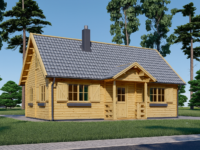 Blockbohlenhaus ERNI (66 mm) 70 m²