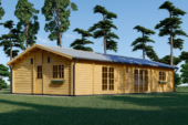 Blockbohlenhaus BERNAU (66 mm) 103 m²