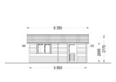 Doppelgarage aus Holz (44 mm) 6x6 m, 36 m² – Bild 6