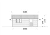 Doppelgarage aus Holz (44 mm) 6x6 m, 36 m² – Bild 6