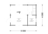 Blockbohlenhaus mit Schlafboden DORNBIRN (66 mm), 20 m² + 16 m² – Bild 6