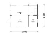 Blockbohlenhaus mit Schlafboden DORNBIRN (66 mm), 20 m² + 16 m² – Bild 6