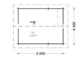 Blockbohlenhaus mit Schlafboden DORNBIRN (66 mm), 20 m² + 16 m² – Bild 7