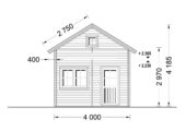 Blockbohlenhaus mit Schlafboden DORNBIRN (66 mm), 20 m² + 16 m² – Bild 8