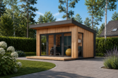 Gartenhaus EMIL (34 mm + Holzverschalung, Isoliert) – 4×3 m, 12 m² – Bild 3