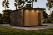 Gartenhaus EMIL (34mm + Holzverschalung ), 5x5m, 25m² – Bild 2