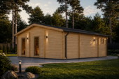 Blockbohlenhaus FELDKIRCH (Isoliert, 44+44 mm) · 56 m² – Bild 2