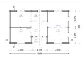 Blockbohlenhaus FRITZ (44+44mm) 60m² Isoliert – Bild 8