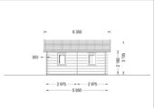 Blockbohlenhaus FRITZ (44+44mm) 60m² Isoliert – Bild 10