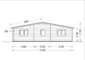 Blockbohlenhaus FRITZ (44+44mm) 60m² Isoliert – Bild 11