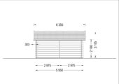 Blockbohlenhaus FRITZ (44+44mm) 60m² Isoliert – Bild 6